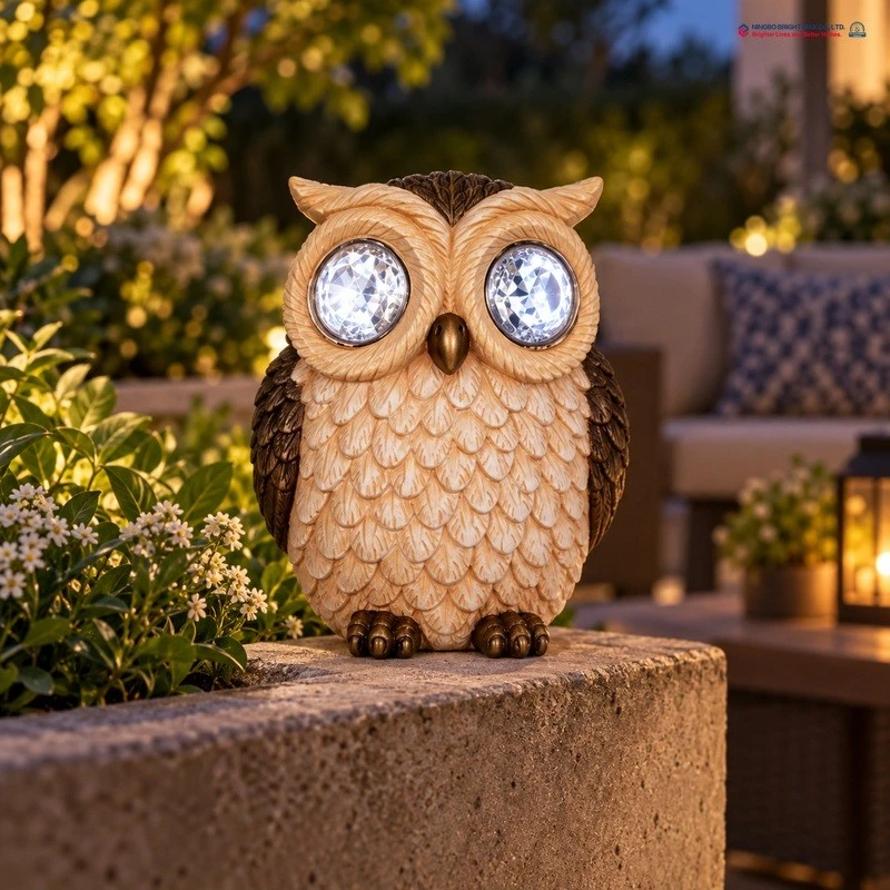 Bright Max Decorative Solar Owl Light